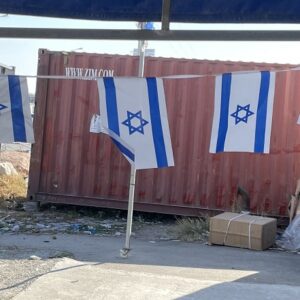 דגלי ישראל שרשרת | שרשרת דגל ישראל | גודל 20/30 ס"מ אורך כ3 מטר