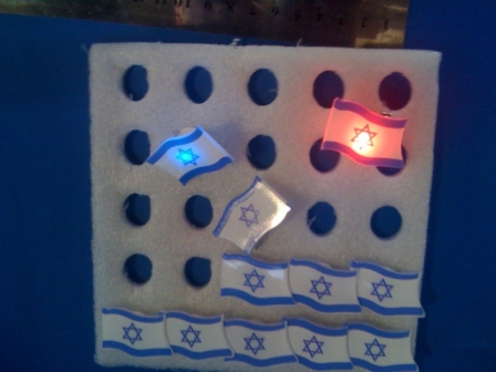 סיכת דש דגל ישראל מהבהבת במחירי סיטונאות
