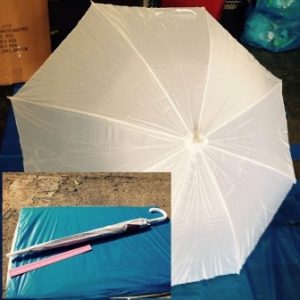 מטריות לבנות | 21 אינצ' חזקה | מטרייה לבנה