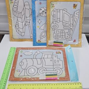 דפי צביעה עם טושים | דפי צביעה לילדים | הפתעות ליום הולדת