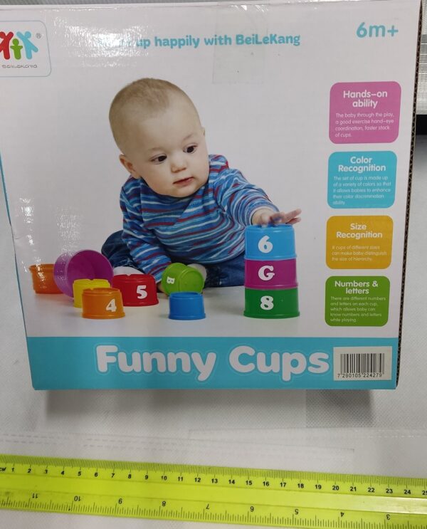 משחק כוסות | משחק כוסות לילדים | מגדל כוסות לתינוק