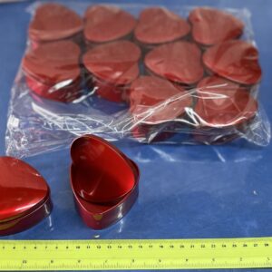 קופסאות לבבות מתכת | קופסה בצורת לב