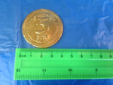מטבעות שוקולד ענקיות 5 ש''ח | מטבעות שוקולד בזול