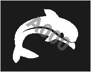 קעקוע דולפין | קעקועי חינה | שבלונה דגם 186