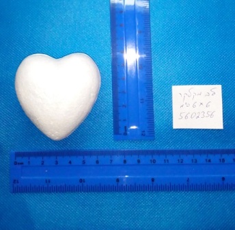 לב מקלקר 6/6 ס"מ | לב מקלקר יצירה