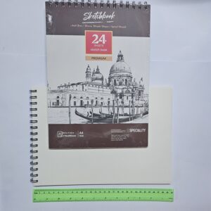 סקצ'בוק סקצבוק | ספר סקיצות | sketchbook | בלוק רישום 24 דפים גודל A4 | בלוק ציור