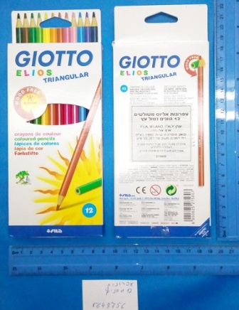 עפרונות צבעוניים 12 יחידות של Giotto