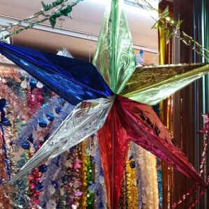 קישוטים לסוכה | כוכב לתלייה ענק כ1 מטר