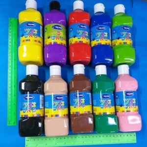 צבעי גואש לילדים | צבע גואש 500 גרם | צבעי גואש אומגה