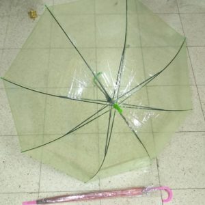 מטריות בצבע ירוק שקוף | מטרייה שקוף 21 אינצ'