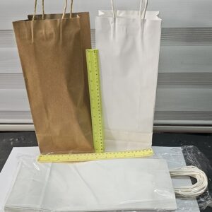 שקית קרטון ליין | תיק קרטון יין | שקית ליין עם ידית