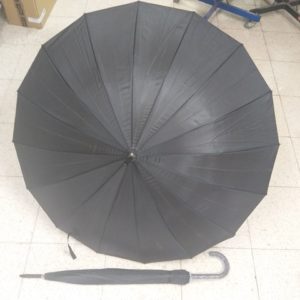 מטרייה שחורה | מטרייה ענקית 16 שיחים | מטרייה גדולה 24 אינצ' חזקה