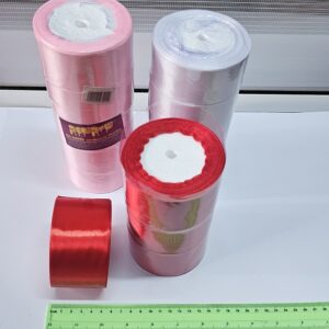 סרט בד סטן | סרט סאטן בעיצוב אישי | סרט מתנה רוחב 5 ס"מ אורך 23 מטר