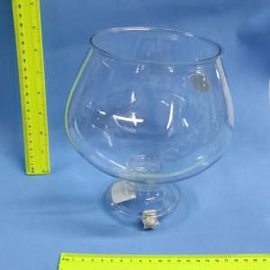 קערה לעיצוב | גביע שמפניה כוס פלסטיק שקוף | גובה 18 ס"מ קוד 12603