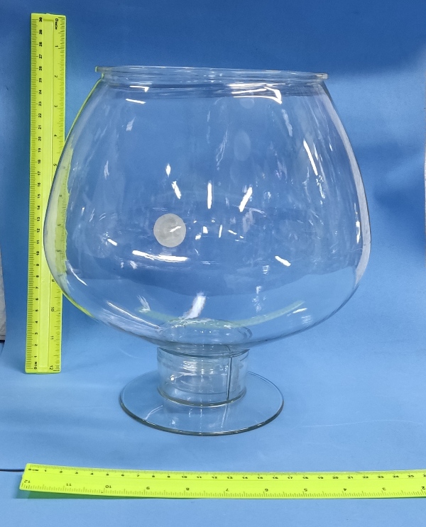 קערה לעיצוב | גביע שמפניה כוס פלסטיק שקוף | גובה 25 ס"מ קוד 12622