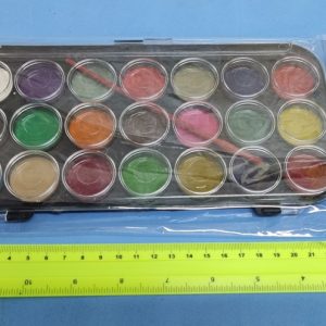 צבעי מים | צבעים 21 גוונים בקופסה פלסטיק