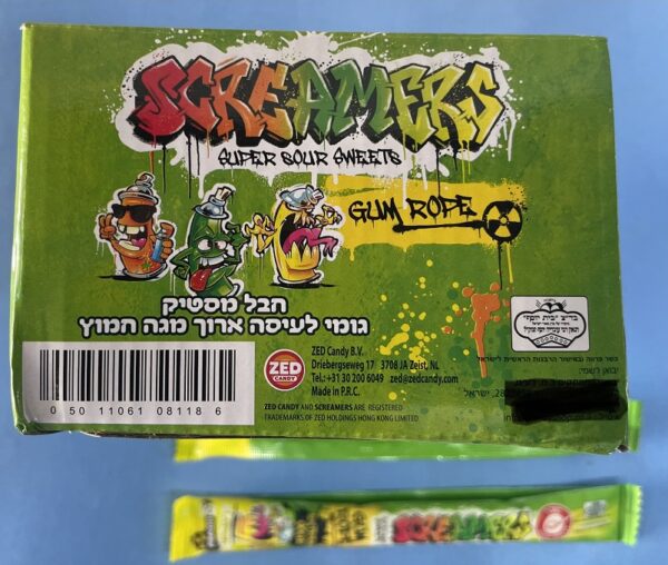 מסטיק חמוץ בטירוף | מסטיק חבל מגה חמוץ