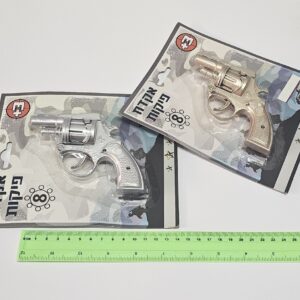 אקדח פיקות בינוני קנה קצר בבליסטר | אקדח קפצונים