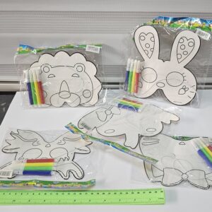 מסכה ליצירה מקרטון עם טושים