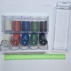 ז'יטונים | זיטונים לפוקר | גיטונים ערכת פוקר 100 י"ח שקוף