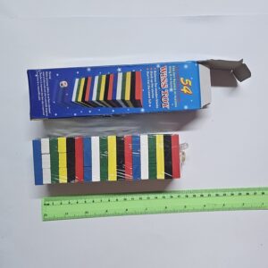 משחק ג'נגה בנוני 17 ס"מ | מפולת גבהים קוביות | גנגה jenga משחק 45 לבני עץ