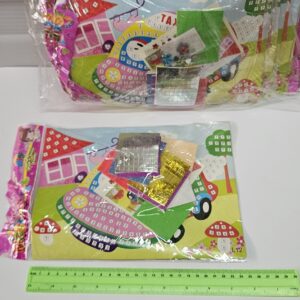 ציור דפי צביעה עם מדבקות אבנים | הפתעות ליום הולדת