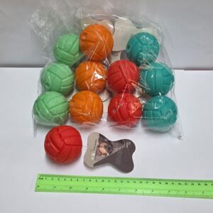 צעצוע לכלב כדור כתום מצפצף 6 ס"מ | צעצוע לחתול דגם A1626