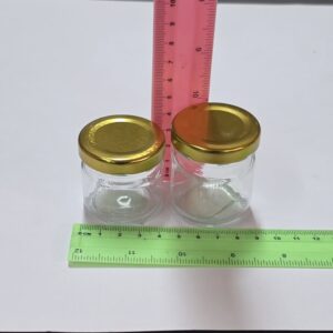 צנצנת זכוכית 50 מ"ל גם לדבש